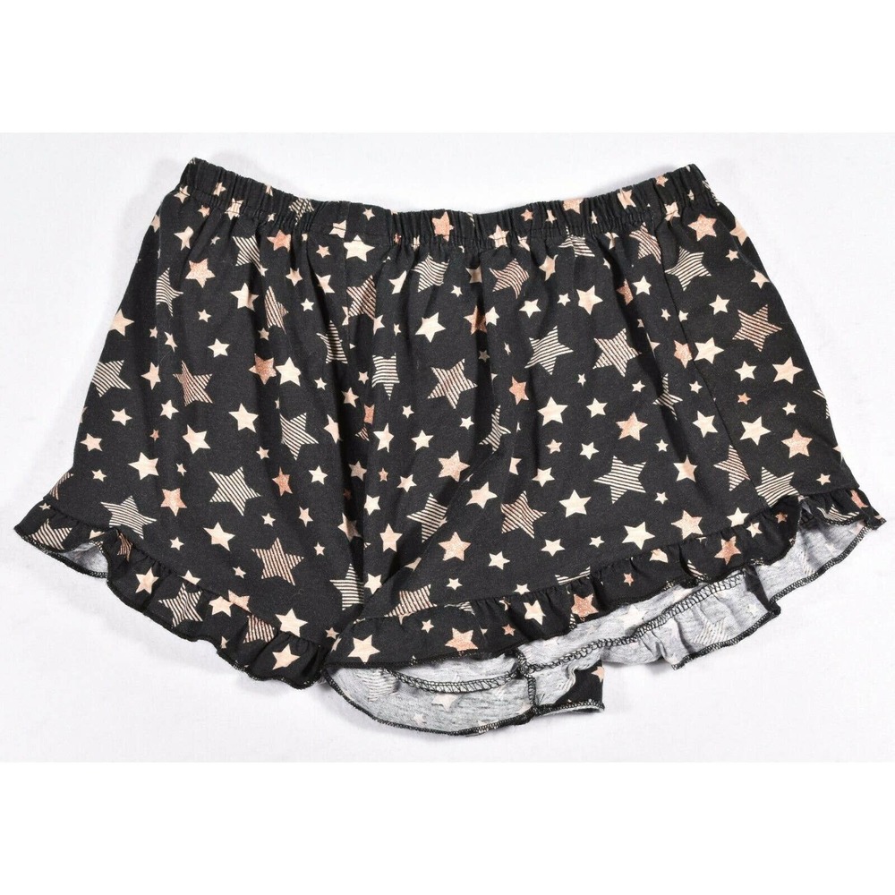 Bobbie Brooks Size Large Black Star Print
